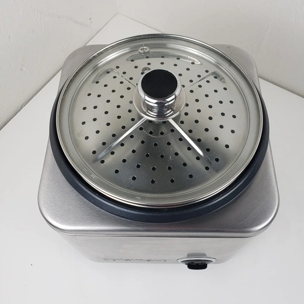 Cuisinart CRC-800 8-Cup Rice Cooker Steamer Brushed Stainless Steel 650W Silver